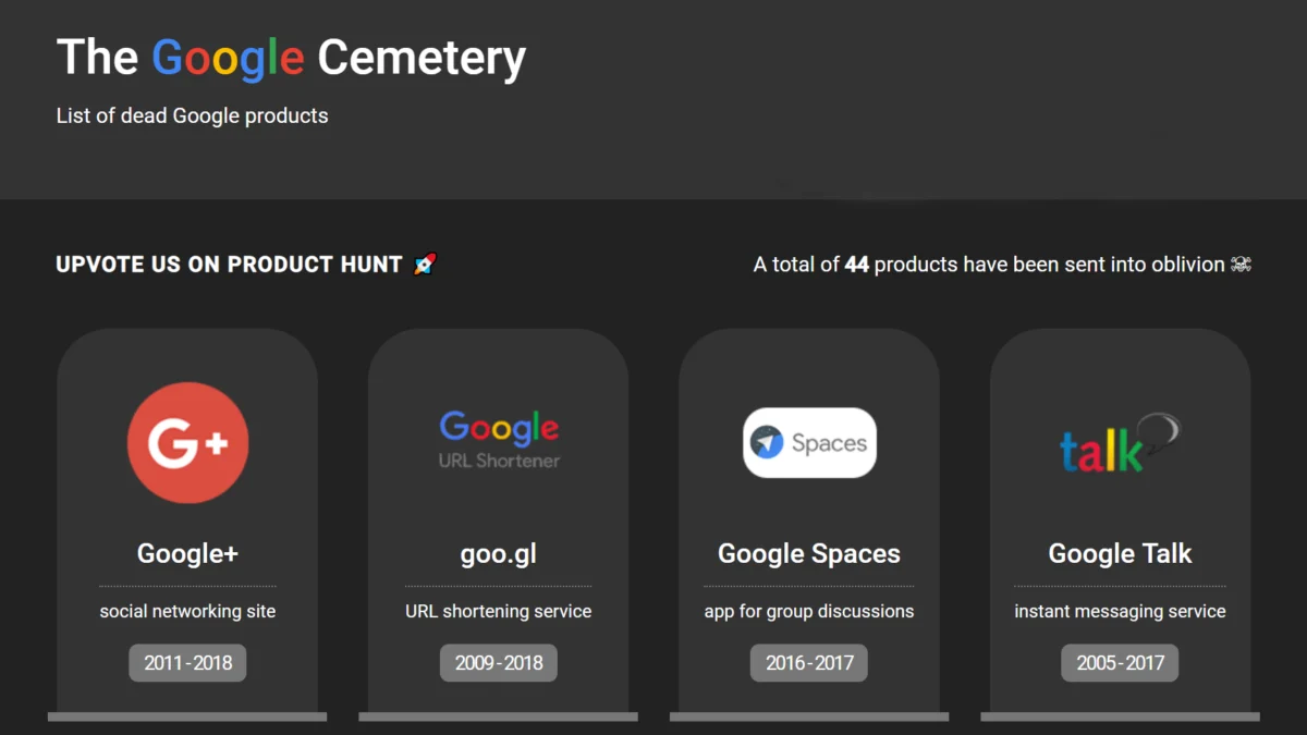 Dead Google - Dead Gadgets of the 2000s and 2010s