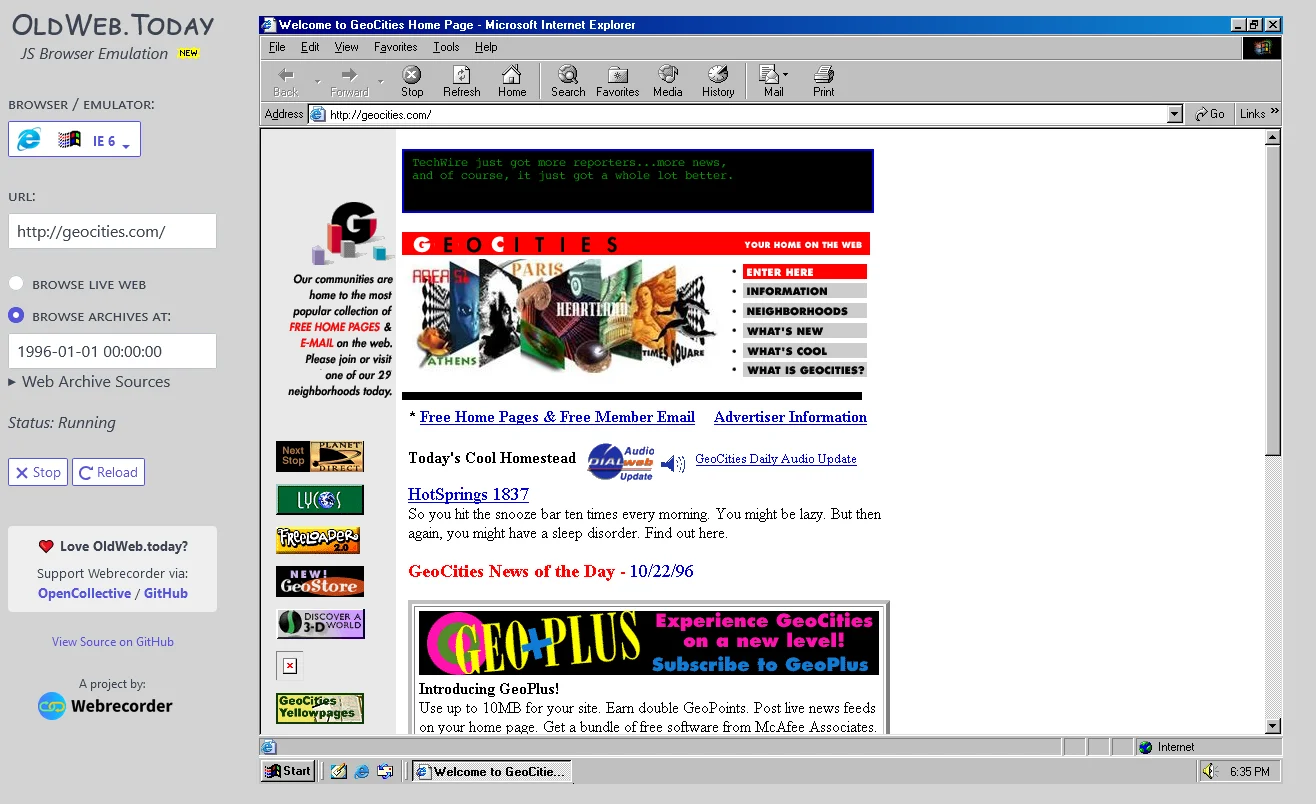 old web United States - The Old Web: Platforms That Shaped the Internet, Then Vanished