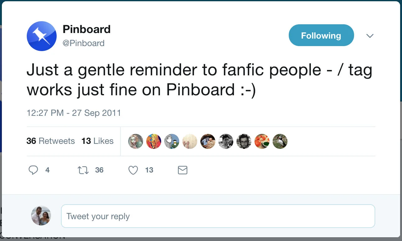 One Step Ahead: How Pinboard Beat Delicious