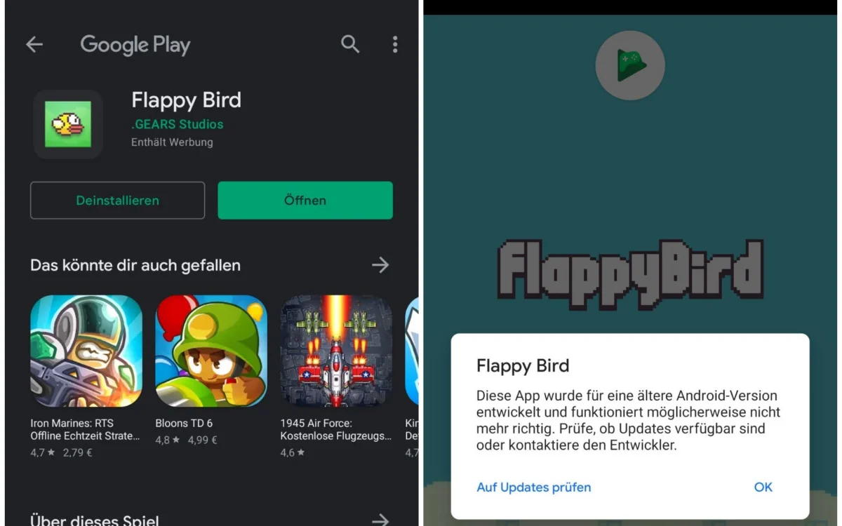 Geheime Downloads im Play Store: Flappy Bird und andere Kuriositäten