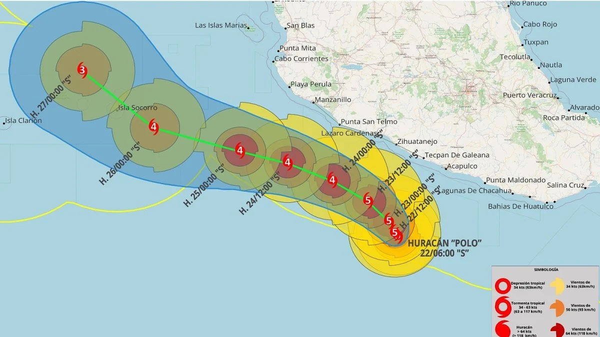 Hurricane Polo lashes Mexico as Hawaii braces for Nolo