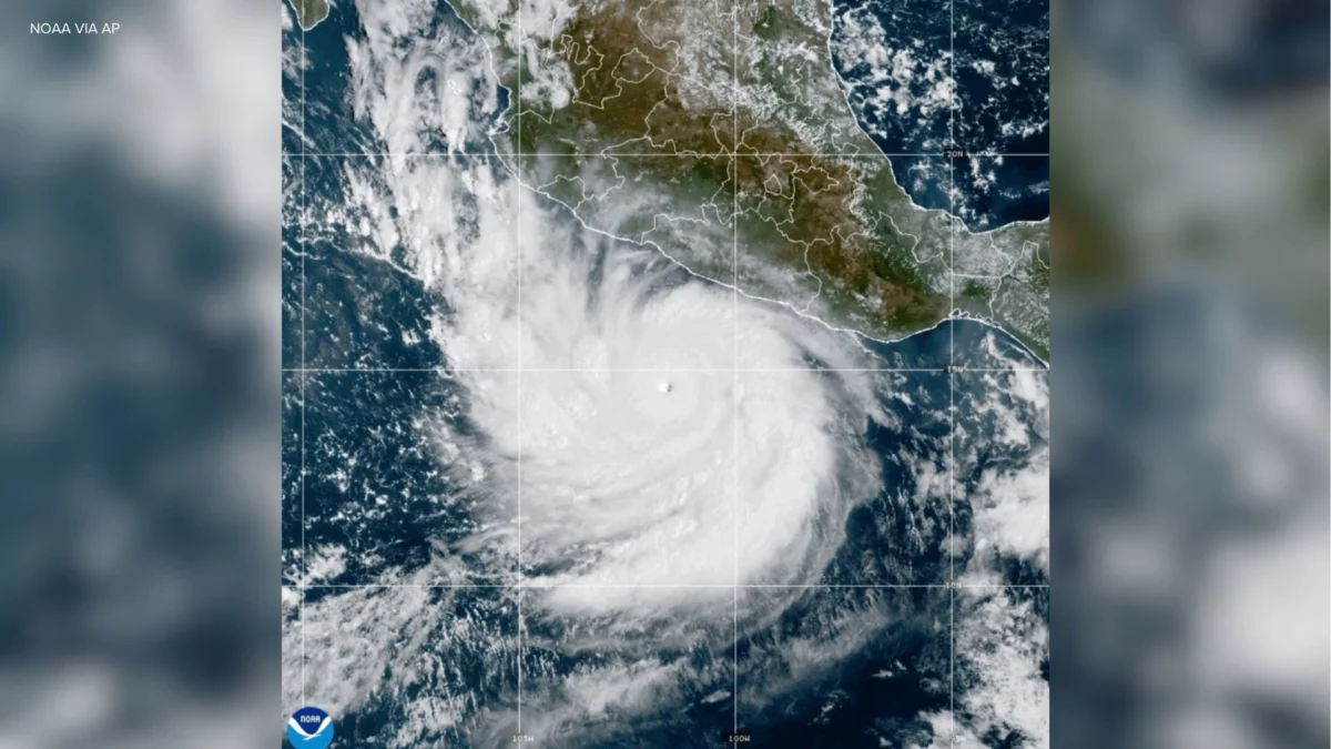 Powerful Hurricane Polo drenches Mexico's coast from offshore as Nolo