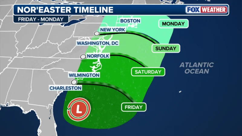 noreaster Oct - Nor’easter expected as North Face raincoat goes on sale ahead of Prime Big Deal Days