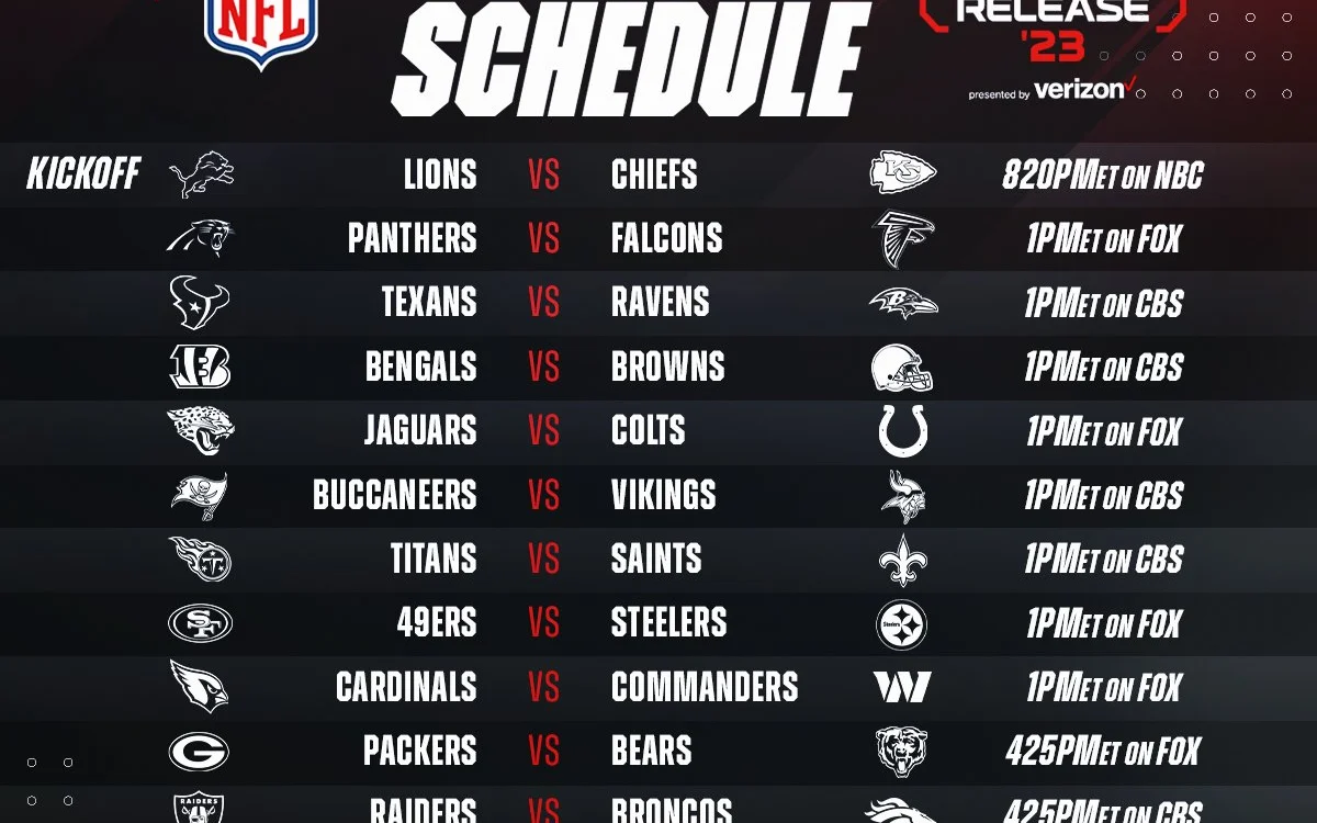 NFL week 3 features Rio de Janeiro matchup and 14 Sunday games
