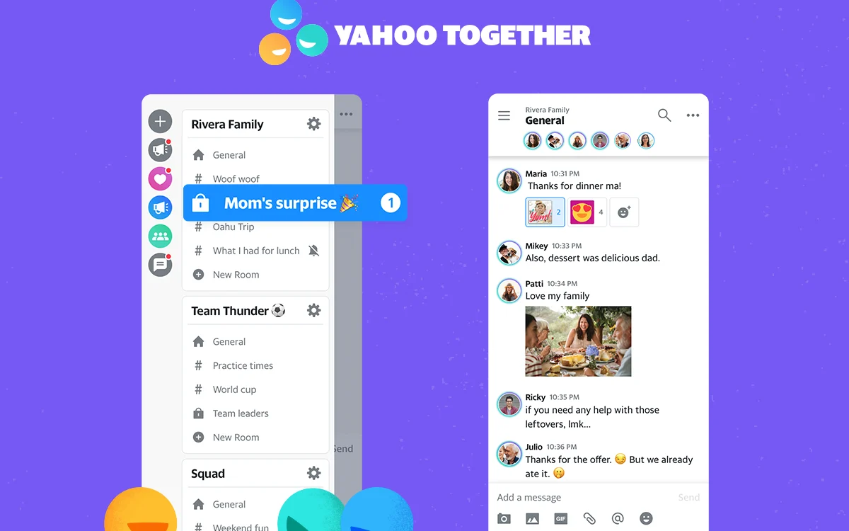 Yahoo returns to messaging with group chat app Yahoo Together