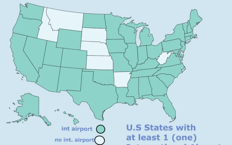Map Of Major Us Airports Hazard Map Airport Map