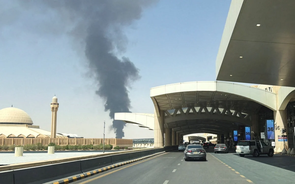Strike on Riyadh airport kills 12 people and injures hundreds